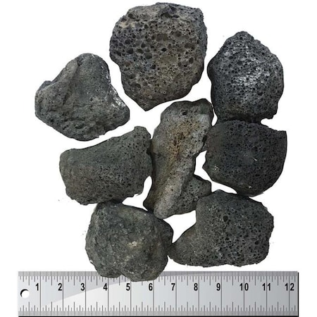 Dagan Dagan LR-46 Box of Lava Rock Boulders; Black LR-46
